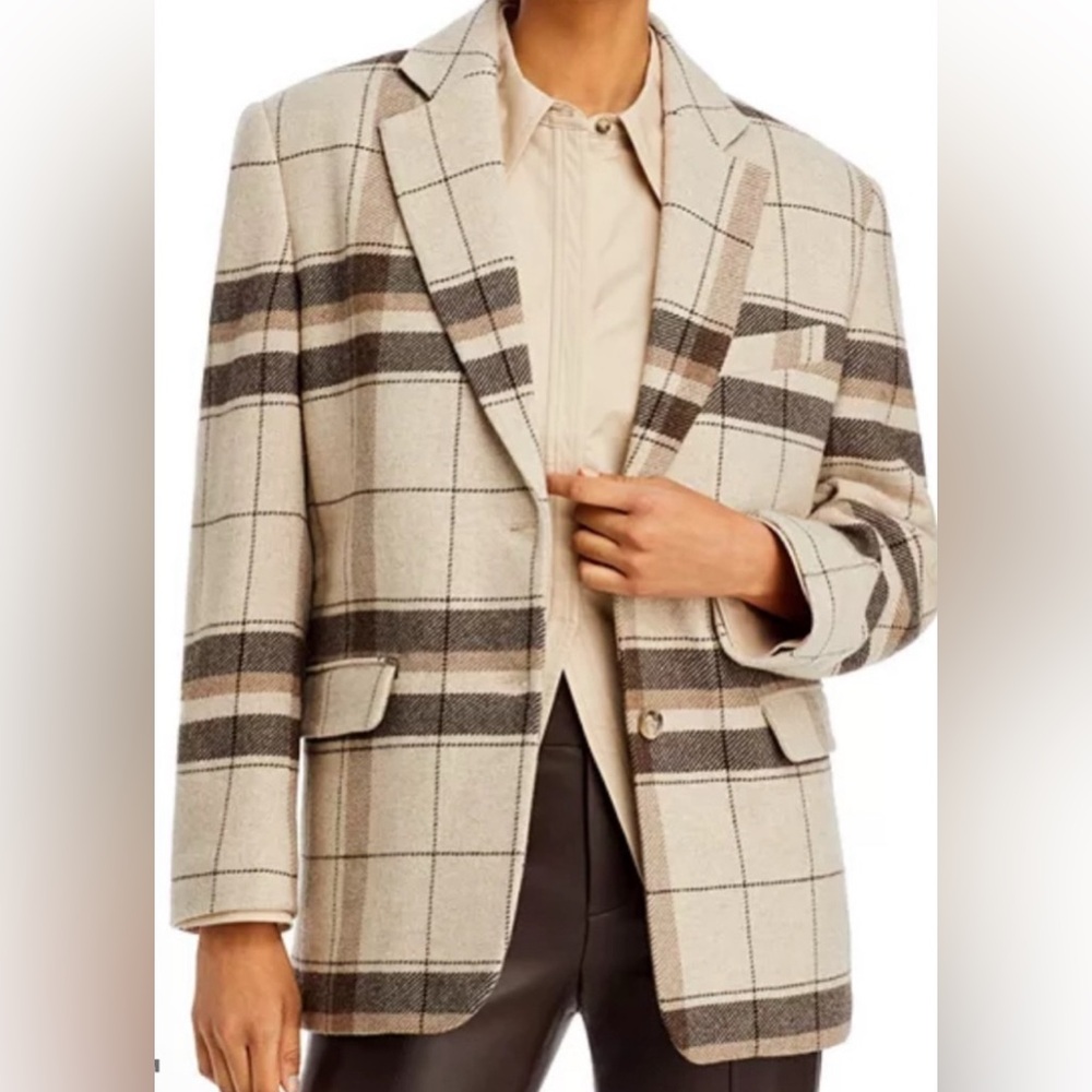 ANINE Bing Quinn Plaid Blazer sz XS